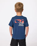 Rip Curl Little Boys AOTS Ty Williams S/S Tee- Light Navy