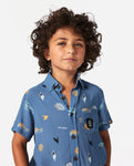 Rip Curl Little Boys Grom Energy S/S Button Up Shirt