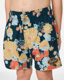 Rip Curl Little Boys Pacific Floral Volley Trunks