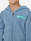 Rip Curl Little Boys Ride The Wave Zip Through Fleece- Faded Denim