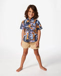 Rip Curl Little Boys Static Youth S/S Button Up Shirt
