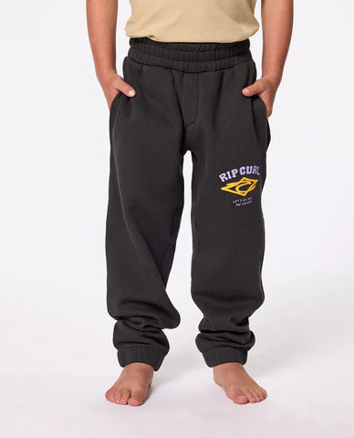 Rip Curl Little Boys Wave Dayz Trackpants- Washed Black