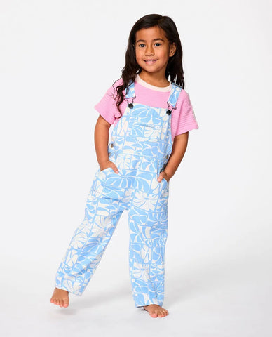 Rip Curl Little Girls AOTS Cotton Overalls