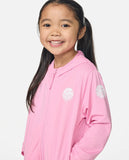 Rip Curl Little Girls Icons UPF Zip Hooded Rashguard