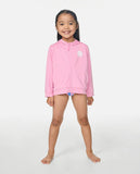 Rip Curl Little Girls Icons UPF Zip Hooded Rashguard