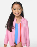 Rip Curl Little Girls Icons UPF Zip Hooded Rashguard