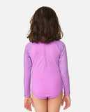 Rip Curl Little Girls Magic Coast L/S Surfsuit - Purple