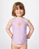 Rip Curl Little Girls Rainbow Tide L/S Bikini Set