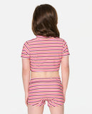 Rip Curl Little Girls Sunset Stripe Bikini Set