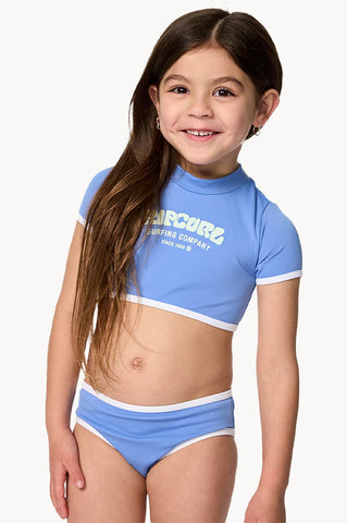 Rip Curl Little Girls Surf Puff Bikini Set