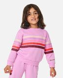 Rip Curl Little Girls Surf Revival Crewneck Sweatshirt - Purple