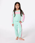 Rip Curl Little Girls Surf Revival Crewneck Sweatshirt - Turquoise