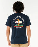 Rip Curl Mens Desti Animals S/S Tee - Dark Navy Cali