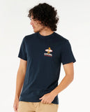 Rip Curl Mens Desti Animals S/S Tee - Dark Navy Cali