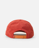 Rip Curl Mens Mod Cali Badge Snapback Cap - Red Rock