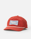 Rip Curl Mens Mod Cali Badge Snapback Cap - Red Rock