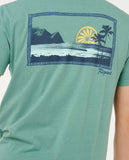 Rip Curl Mens Mod Cali Sunset S/S Tee - Blue Slate
