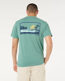 Rip Curl Mens Mod Cali Sunset S/S Tee - Blue Slate