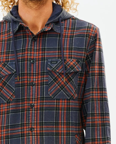 Rip Curl Mens Ranchero Hooded Flannel Shirt Balboa Surf and Style