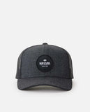 Rip Curl Mens Routine Curve Trucker Hat- Black
