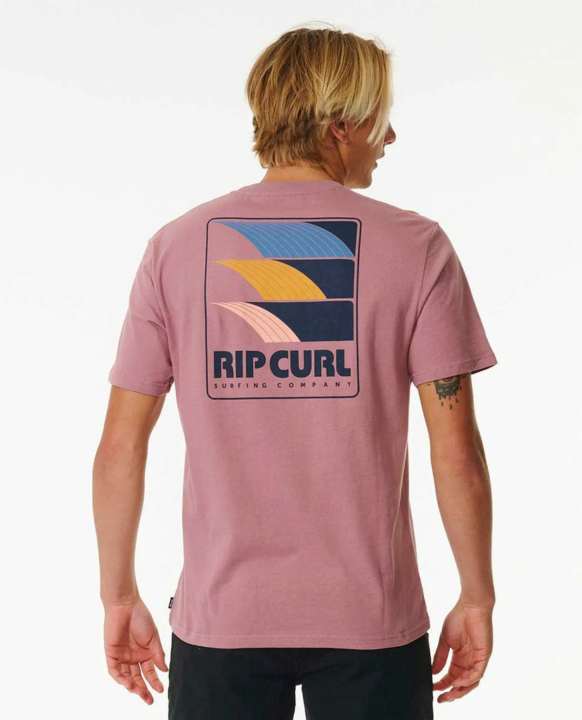 Rip Curl Mens Surf Revival Lineup Tee Balboa Surf and Style