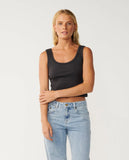 Rip Curl Womens Classic Ribbed Tank Top - Washed Black