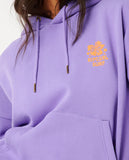 Rip Curl Womens Hibiscus Heritage Hoodie- Purple
