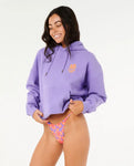 Rip Curl Womens Hibiscus Heritage Hoodie- Purple