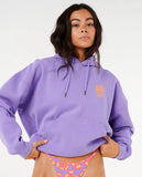 Rip Curl Womens Hibiscus Heritage Hoodie- Purple