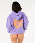Rip Curl Womens Hibiscus Heritage Hoodie- Purple