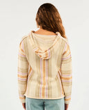 Rip Curl Womens Montego Stripe Poncho Pullover Hoodie