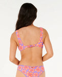 Rip Curl Womens Neon Isles Bralette Bikini Top- Purple