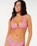 Rip Curl Womens Neon Isles Bralette Bikini Top- Purple