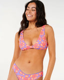 Rip Curl Womens Neon Isles Bralette Bikini Top- Purple