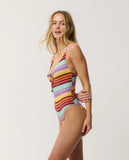 Rip Curl Womens Retro Stripe Full One-Piece Swimsuit