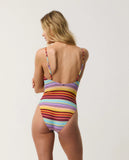 Rip Curl Womens Retro Stripe Full One-Piece Swimsuit