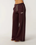 Rip Curl Womens Since 1969 Wide Leg Trackpant Sweatpants - Fudge