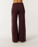 Rip Curl Womens Since 1969 Wide Leg Trackpant Sweatpants - Fudge