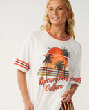 Rip Curl Womens Surf Culture Oversized Cropped Tee