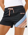 Rip Curl Womens Surf Revival Fleece Sweat Shorts- Black Marle