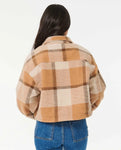 Rip Curl Womens Tropics Check Cropped Flannel Jacket