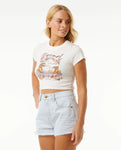 Rip Curl Womens Cosmic Sky Cropped Tee