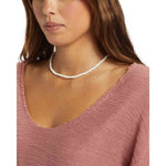 ROXY Womens Made For You V-Neck Sweater- Ash Rose