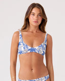 Roxy Womens Breezy Does It Scoop Bralette Bikini Top