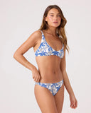 Roxy Womens Breezy Does It Scoop Bralette Bikini Top