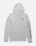 Salty Crew Big Boys Bitmap Hooded L/S Sunshirt - Grey Heather