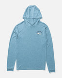 Salty Crew Big Boys Boat Repair Hooded L/S Sunshirt - Blue Heather