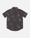 Salty Crew Big Boys Crew Button Up S/S Shirt - Off Black