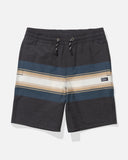 Salty Crew Big Boys Crew Stripe Volley Trunks- Pirate Black