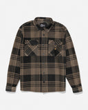 Salty Crew Big Boys Shelter Polar Fleece Shirt - Washed Brown